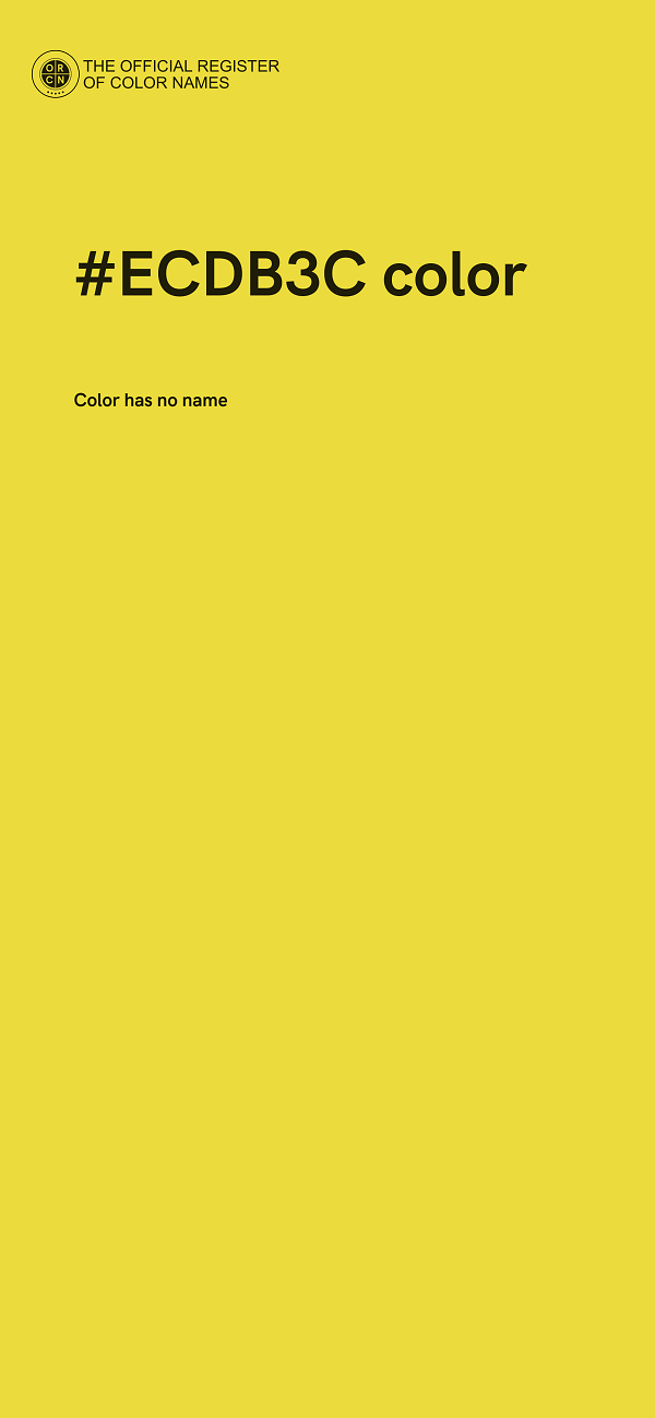 #ECDB3C color image