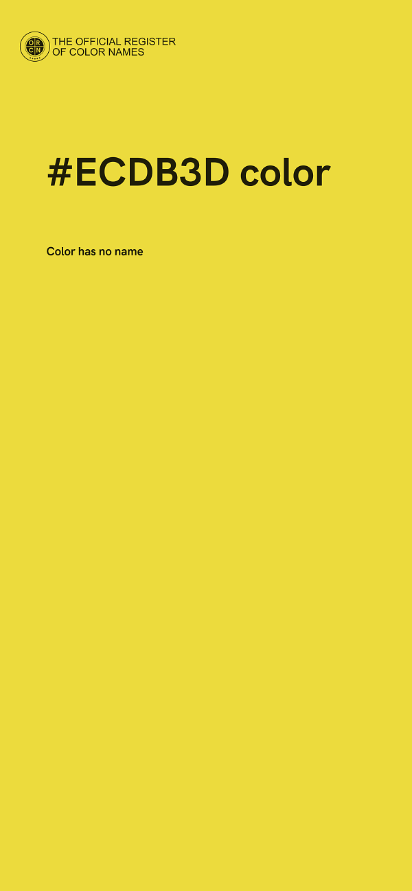 #ECDB3D color image