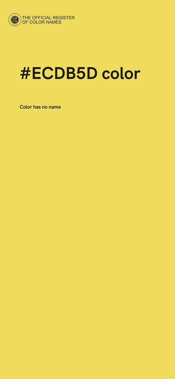 #ECDB5D color image