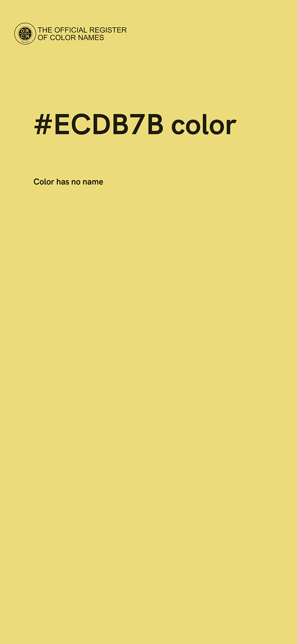#ECDB7B color image