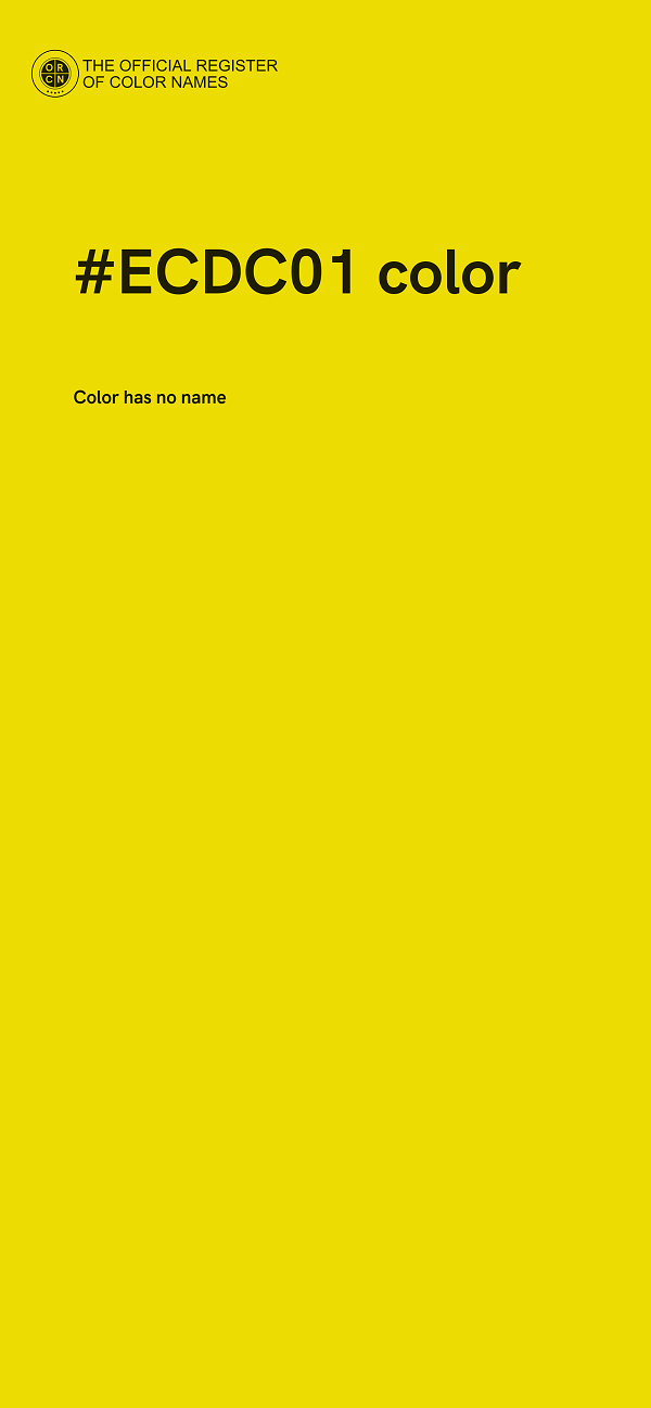 #ECDC01 color image