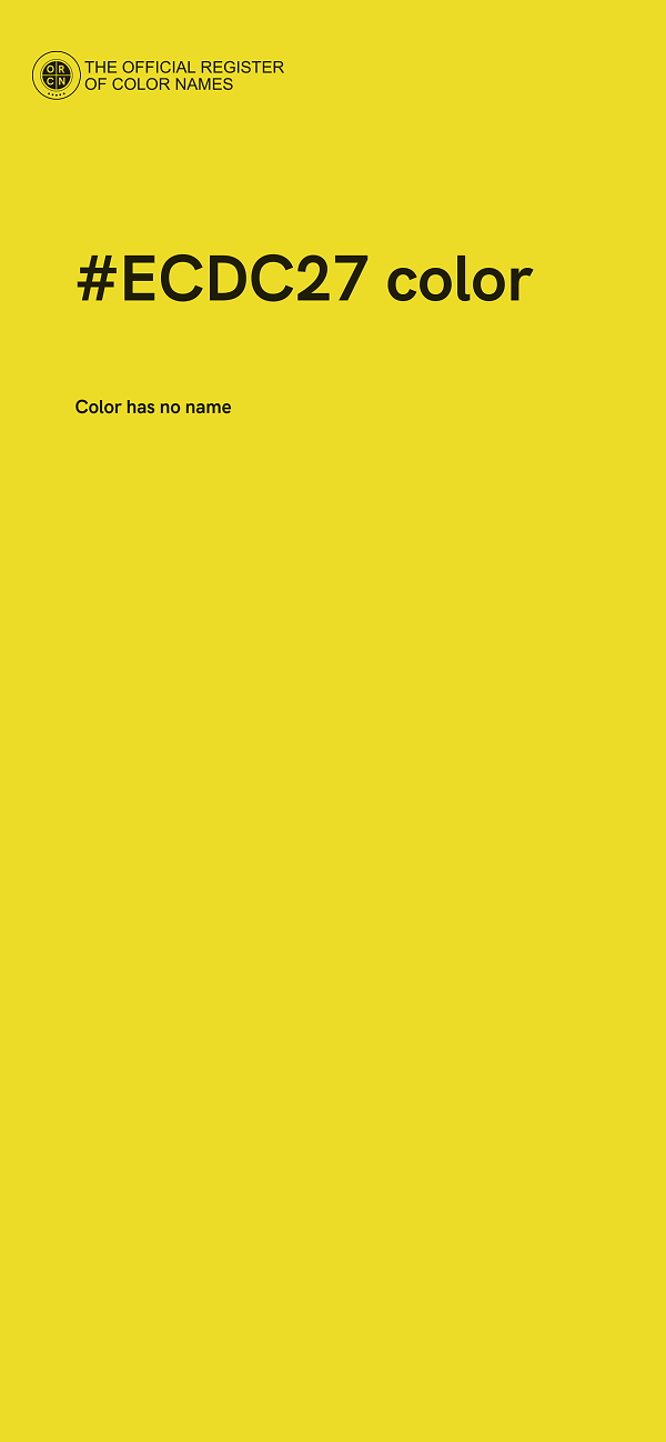 #ECDC27 color image