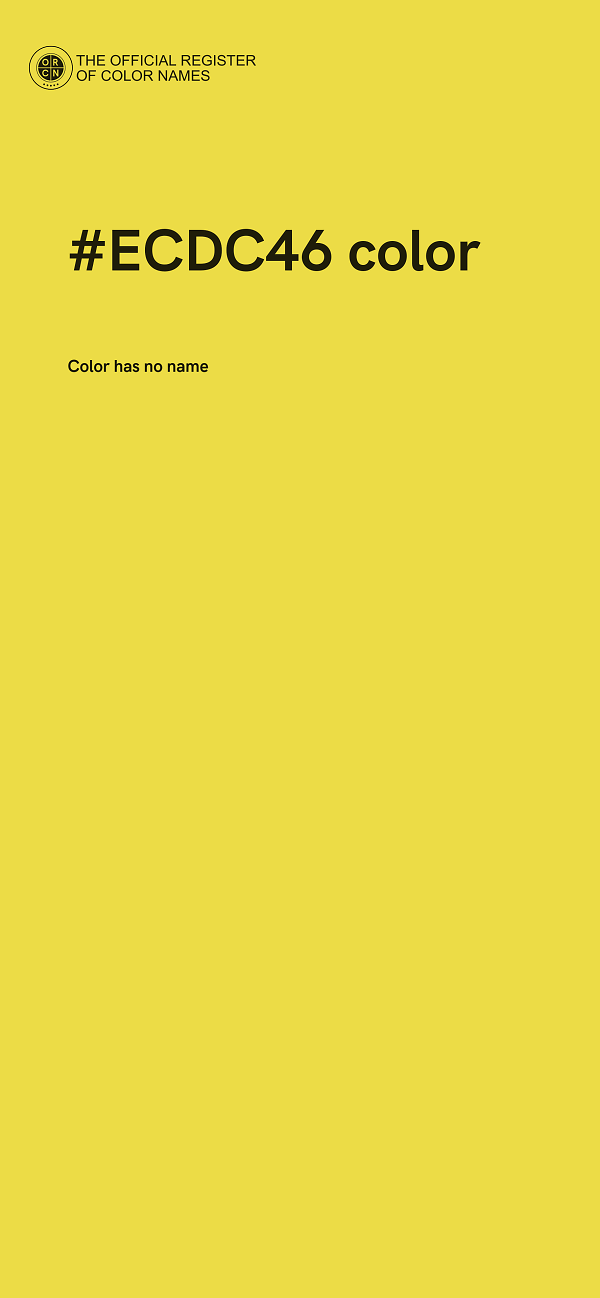 #ECDC46 color image