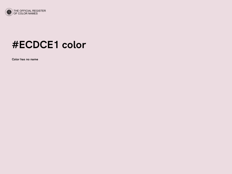 #ECDCE1 color image