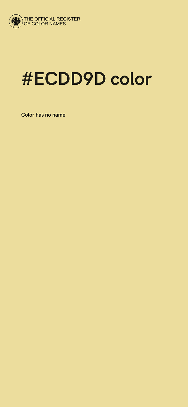 #ECDD9D color image