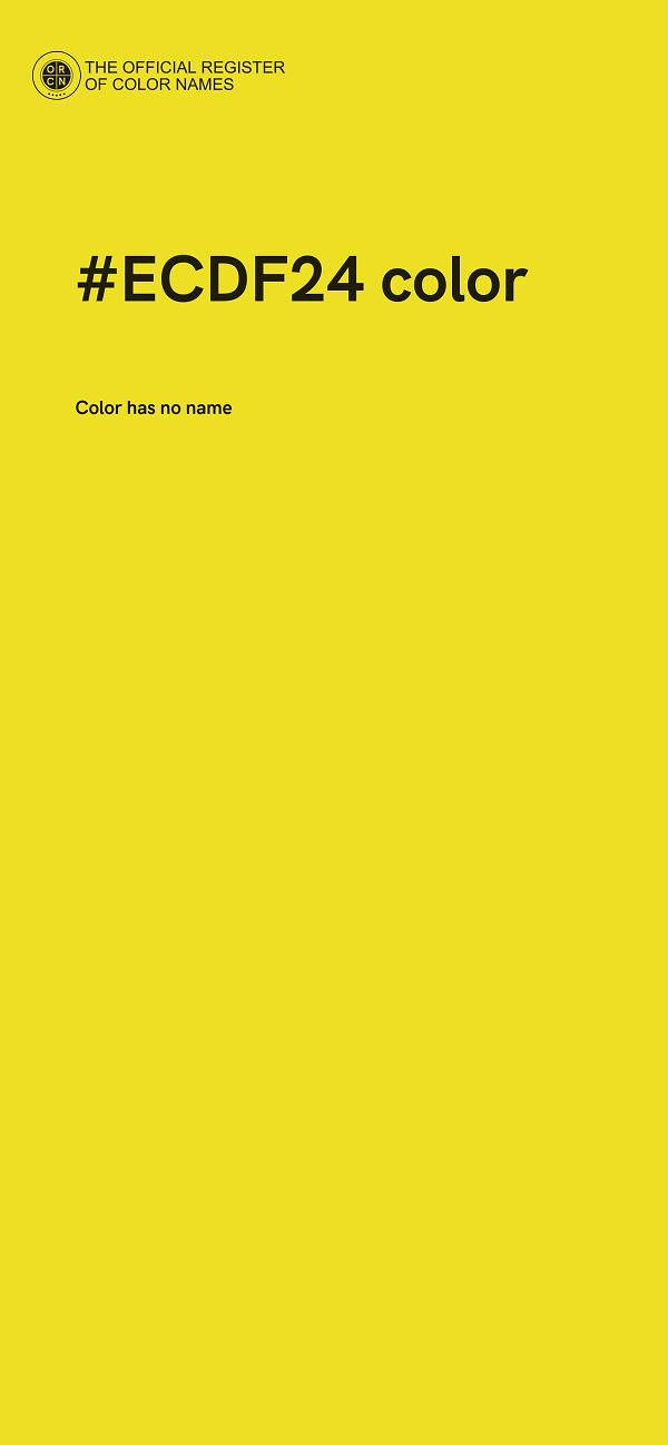 #ECDF24 color image
