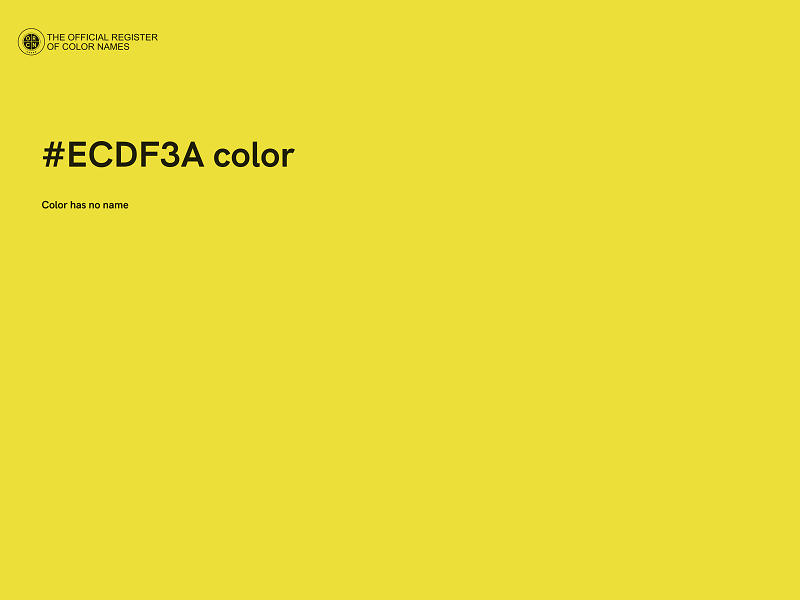 #ECDF3A color image