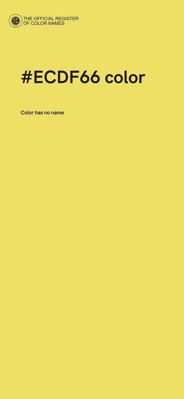 #ECDF66 color image