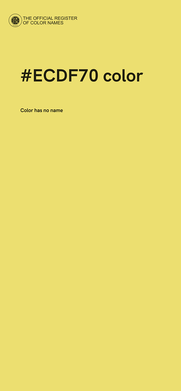 #ECDF70 color image