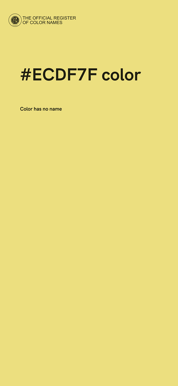 #ECDF7F color image