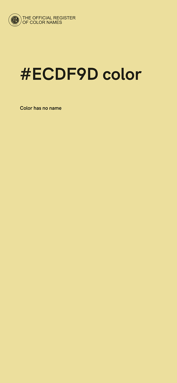 #ECDF9D color image