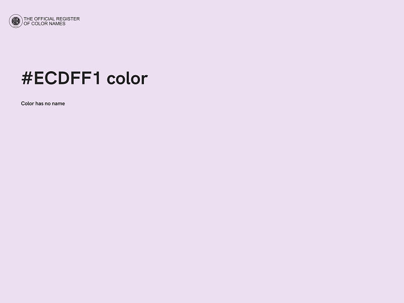 #ECDFF1 color image