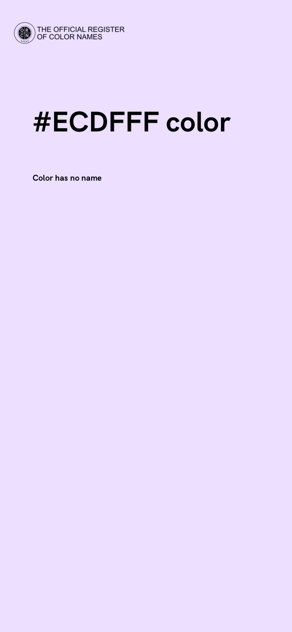#ECDFFF color image