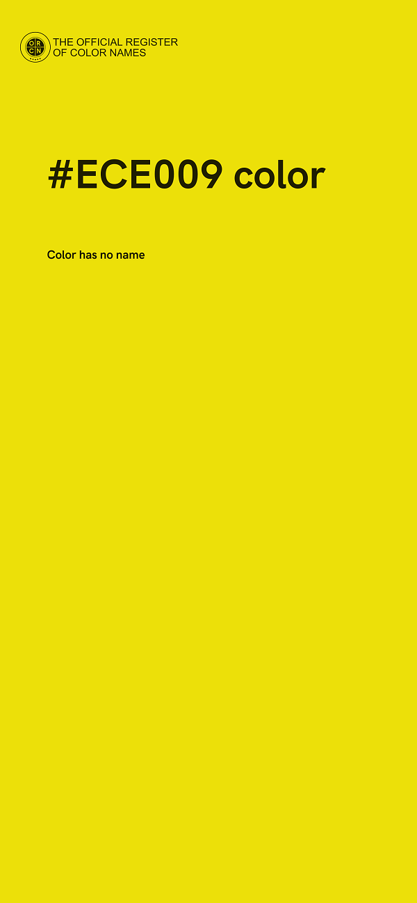 #ECE009 color image