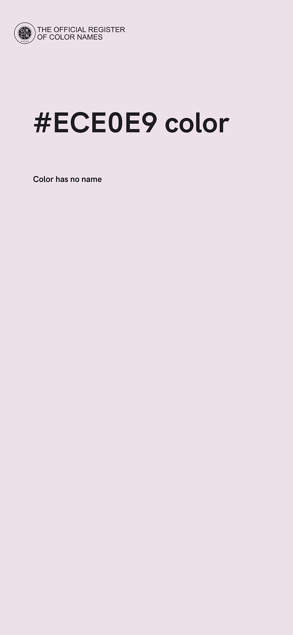#ECE0E9 color image