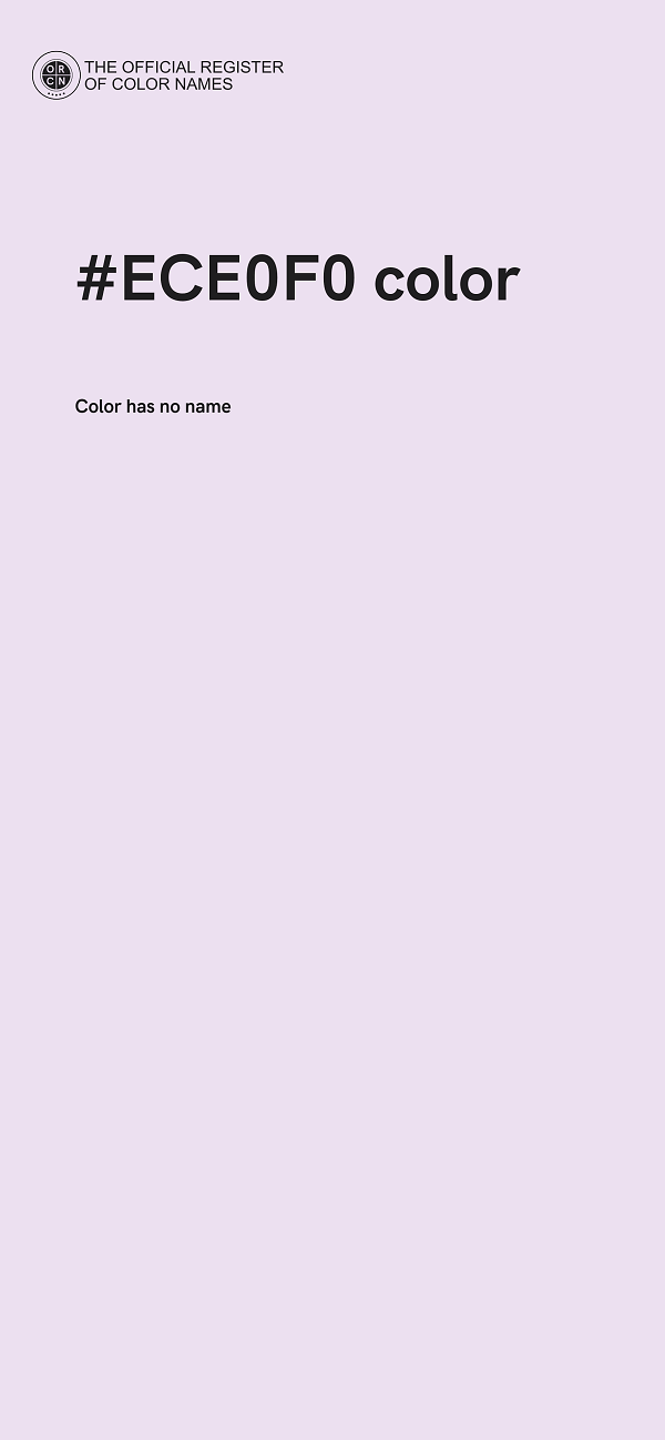 #ECE0F0 color image