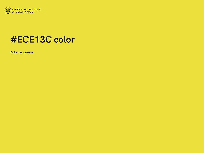 #ECE13C color image