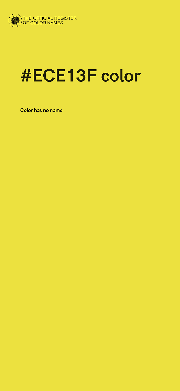#ECE13F color image