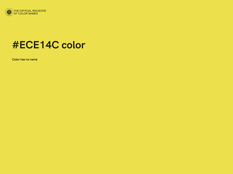 #ECE14C color image