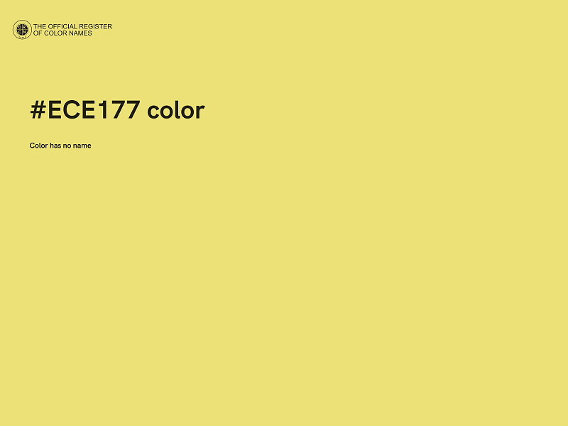 #ECE177 color image