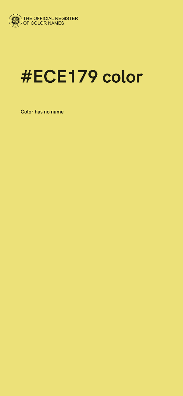 #ECE179 color image