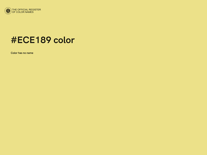 #ECE189 color image