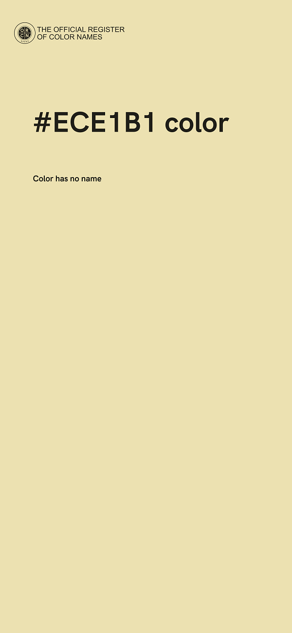 #ECE1B1 color image