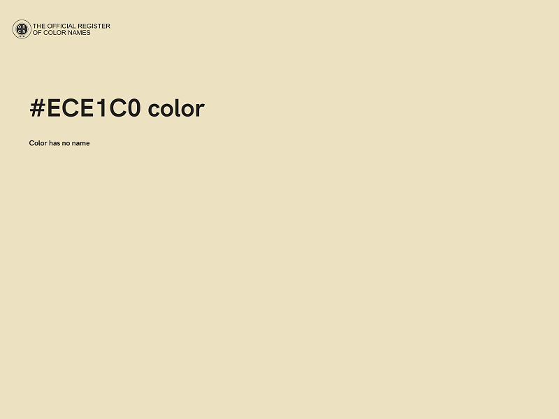 #ECE1C0 color image