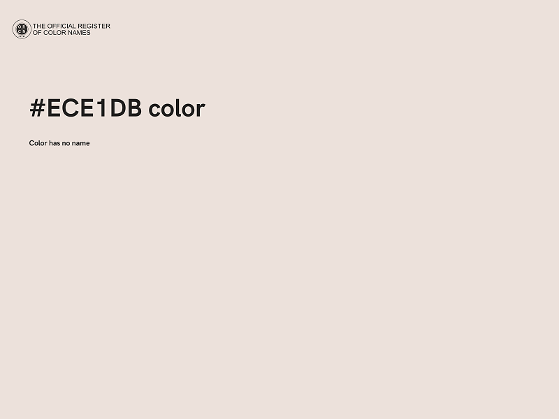 #ECE1DB color image