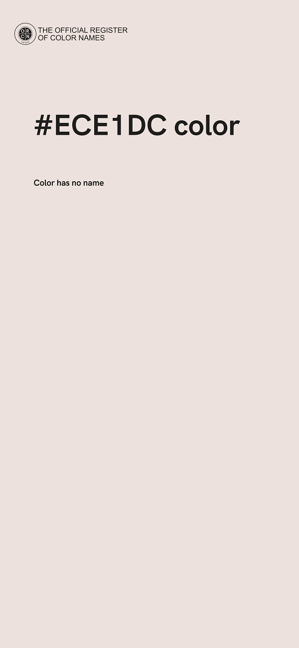 #ECE1DC color image