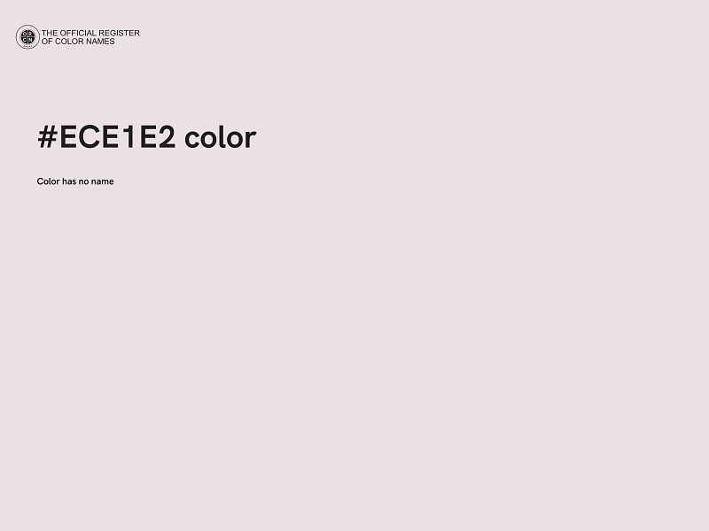 #ECE1E2 color image