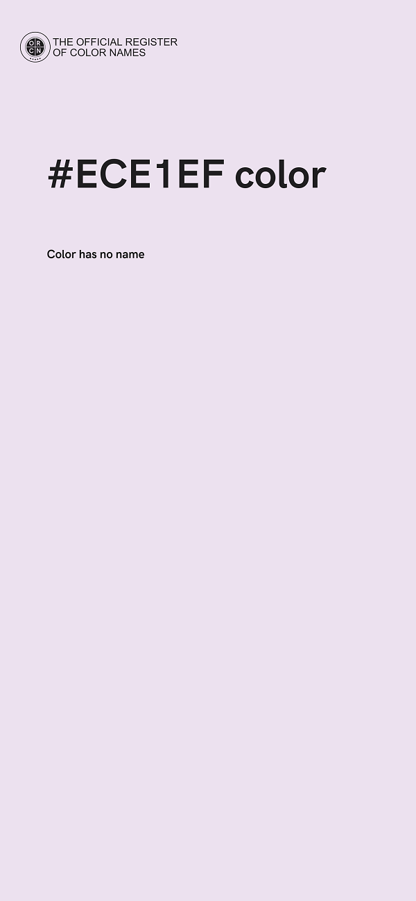 #ECE1EF color image
