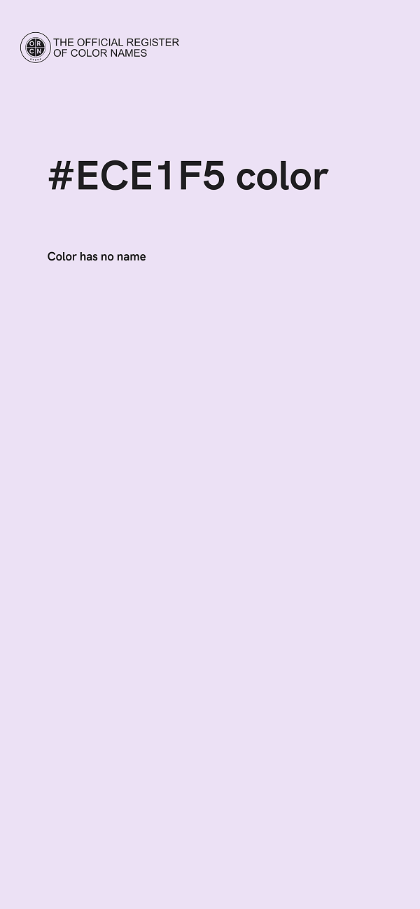 #ECE1F5 color image