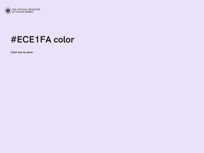 #ECE1FA color image