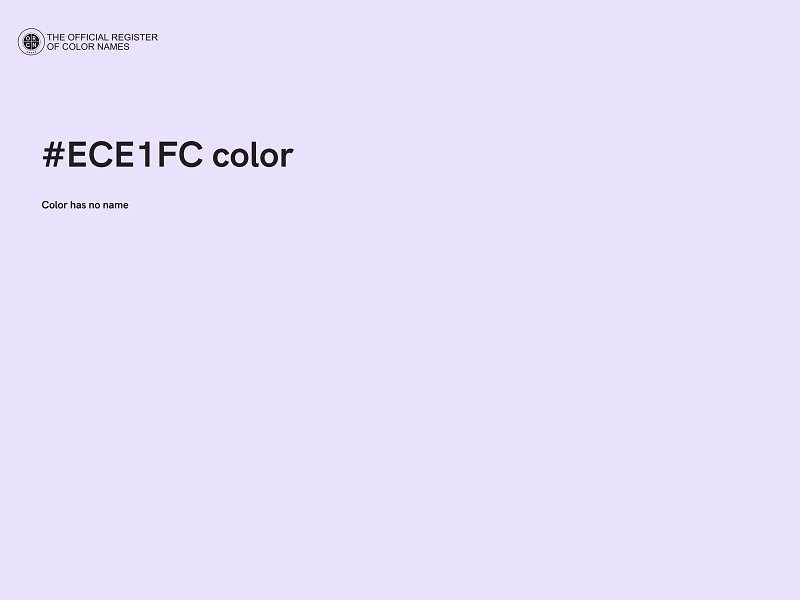 #ECE1FC color image
