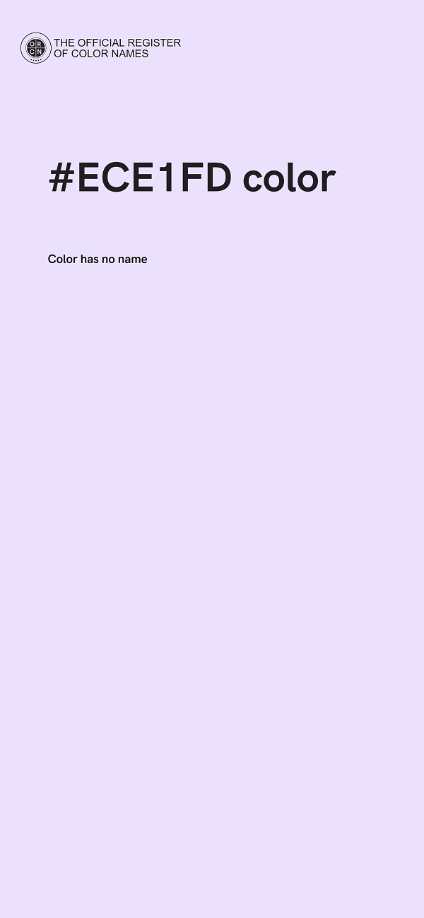 #ECE1FD color image