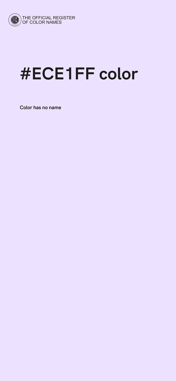 #ECE1FF color image