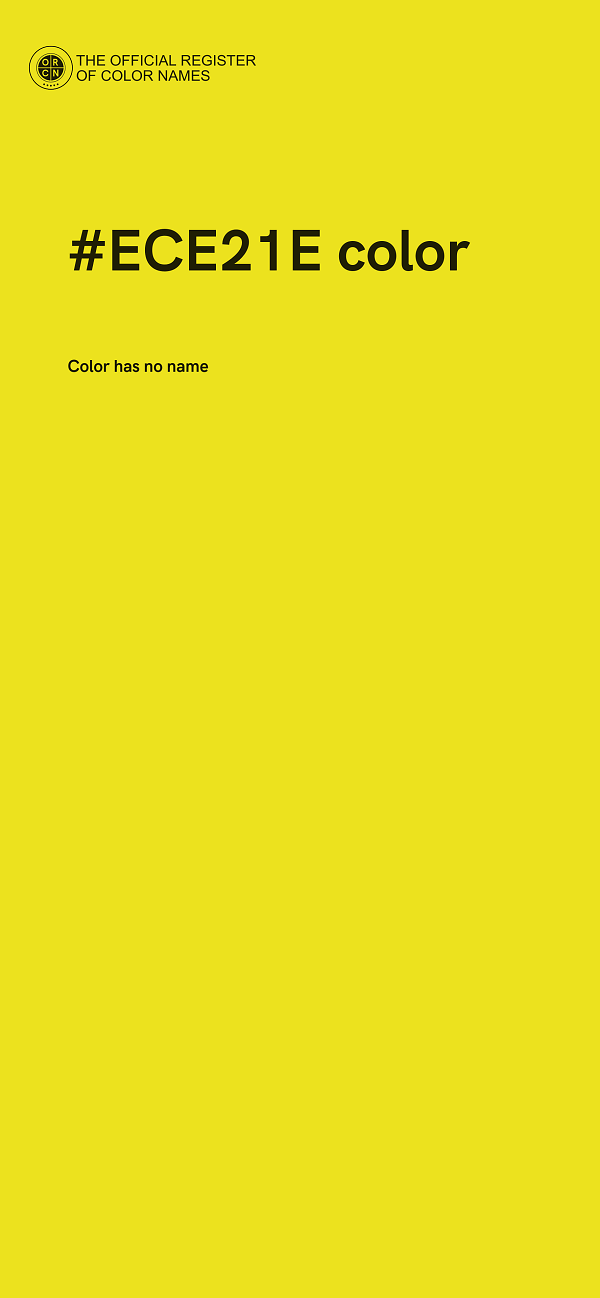 #ECE21E color image