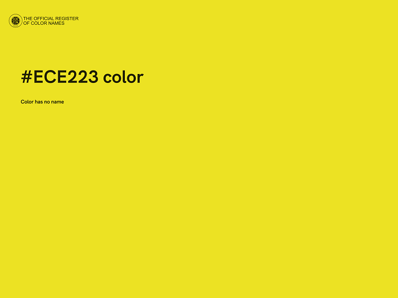 #ECE223 color image