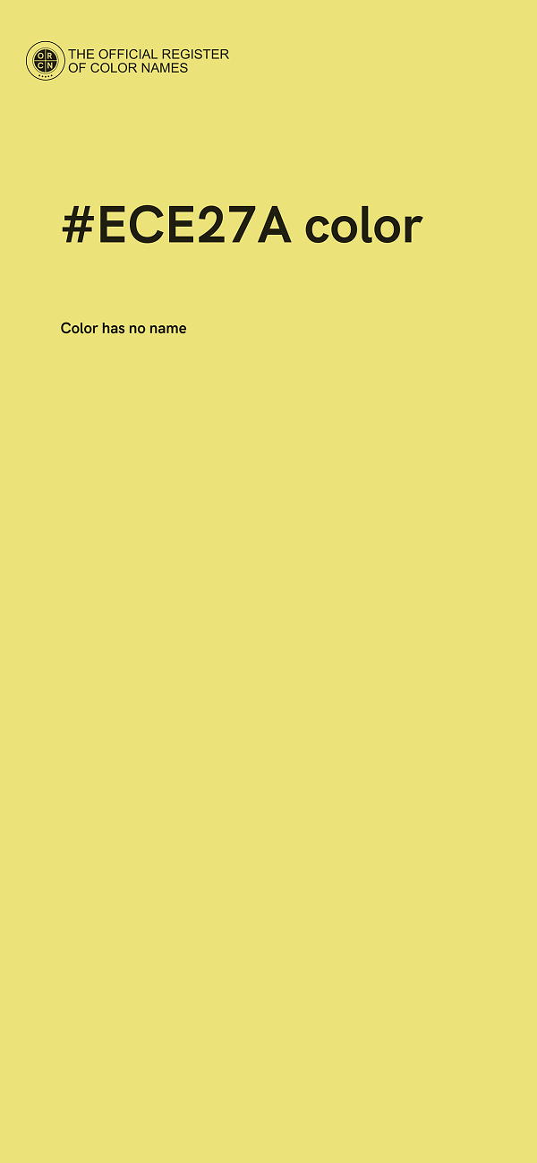 #ECE27A color image