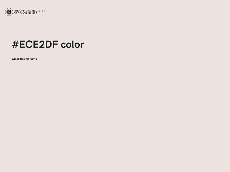 #ECE2DF color image