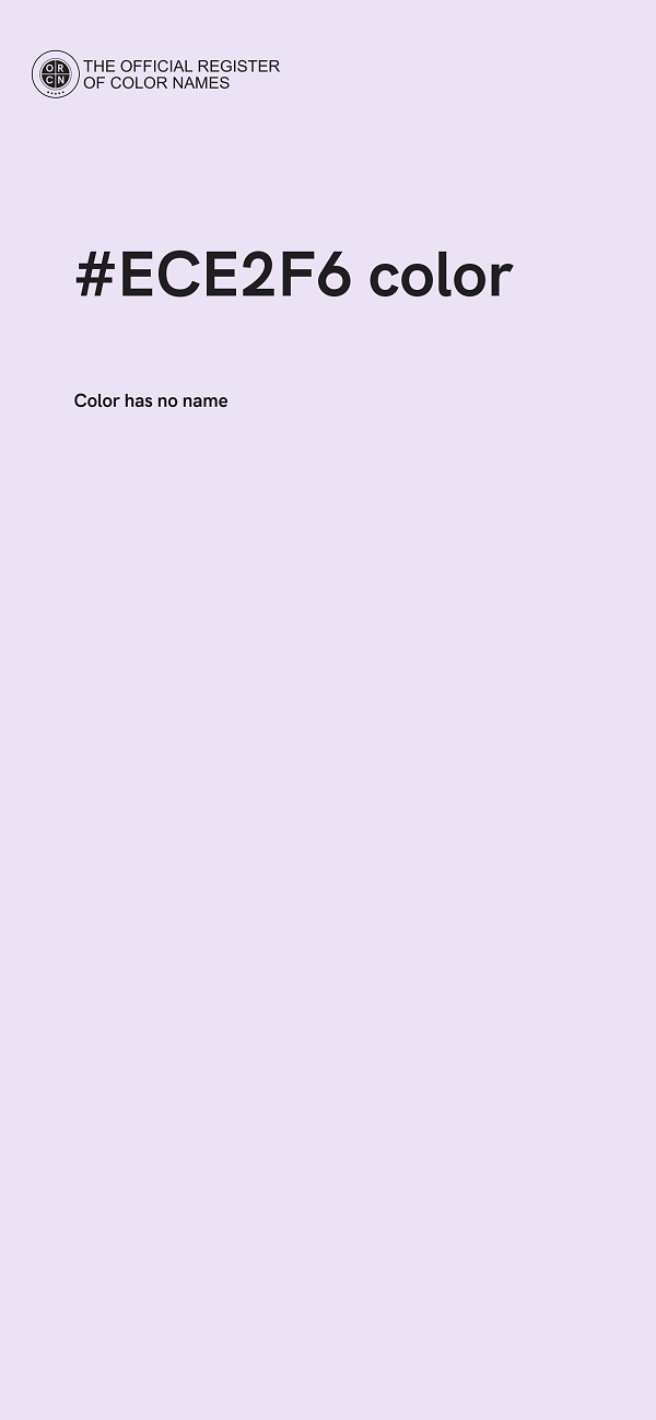 #ECE2F6 color image