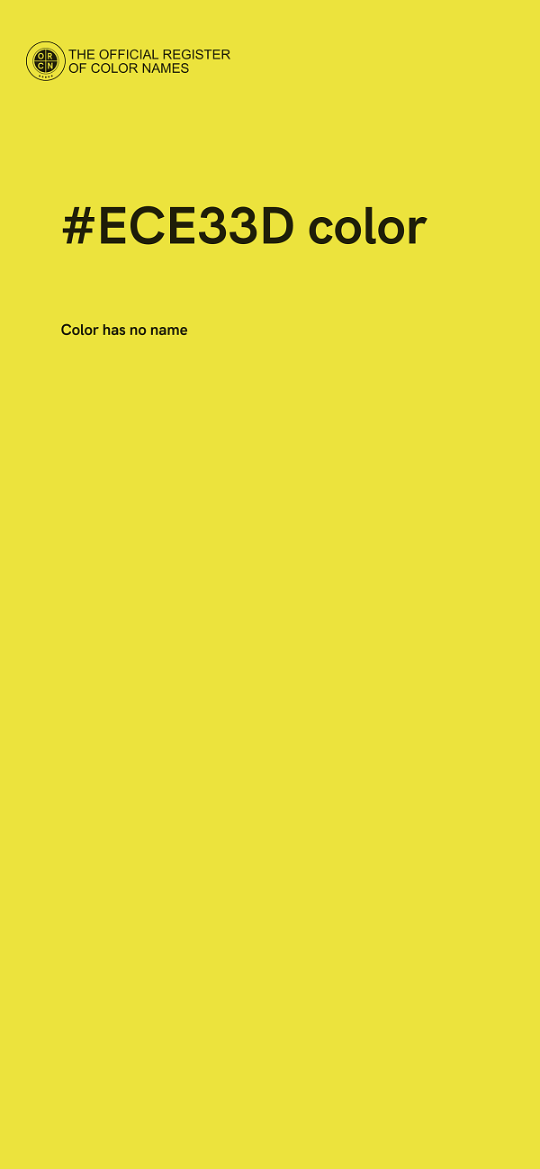 #ECE33D color image
