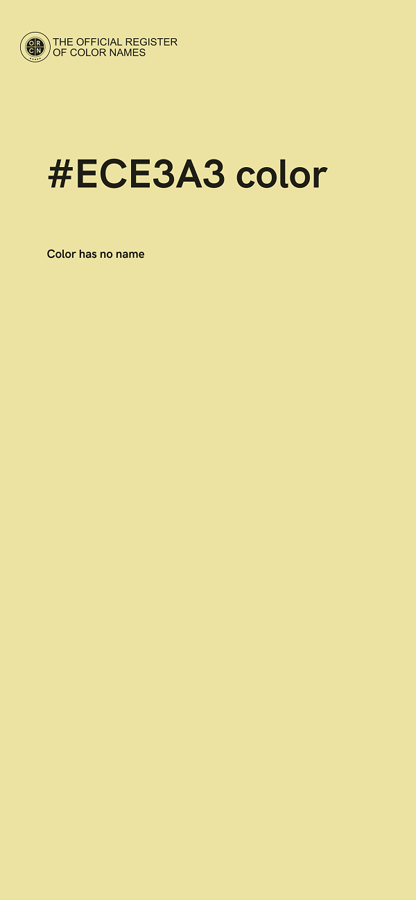 #ECE3A3 color image
