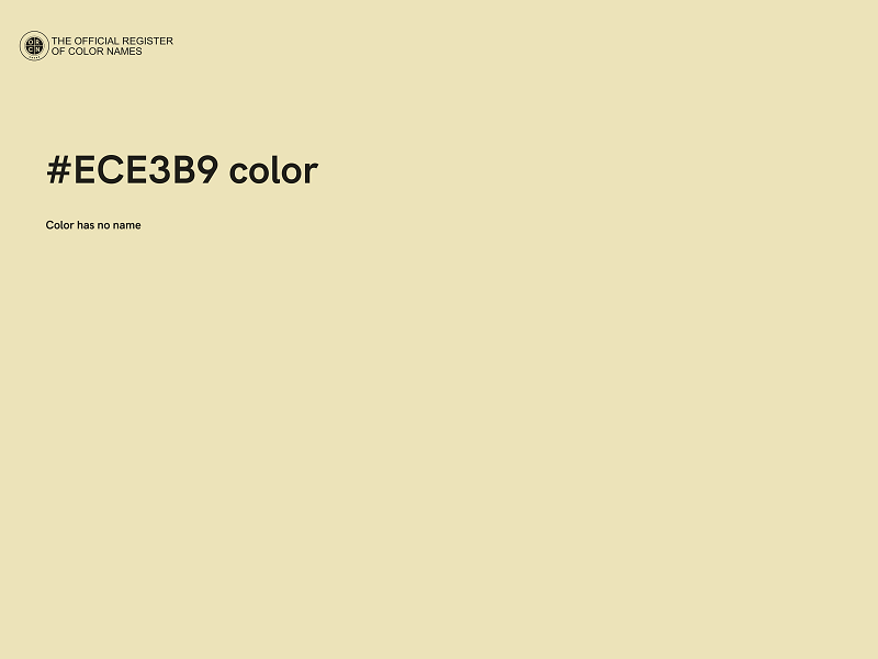 #ECE3B9 color image