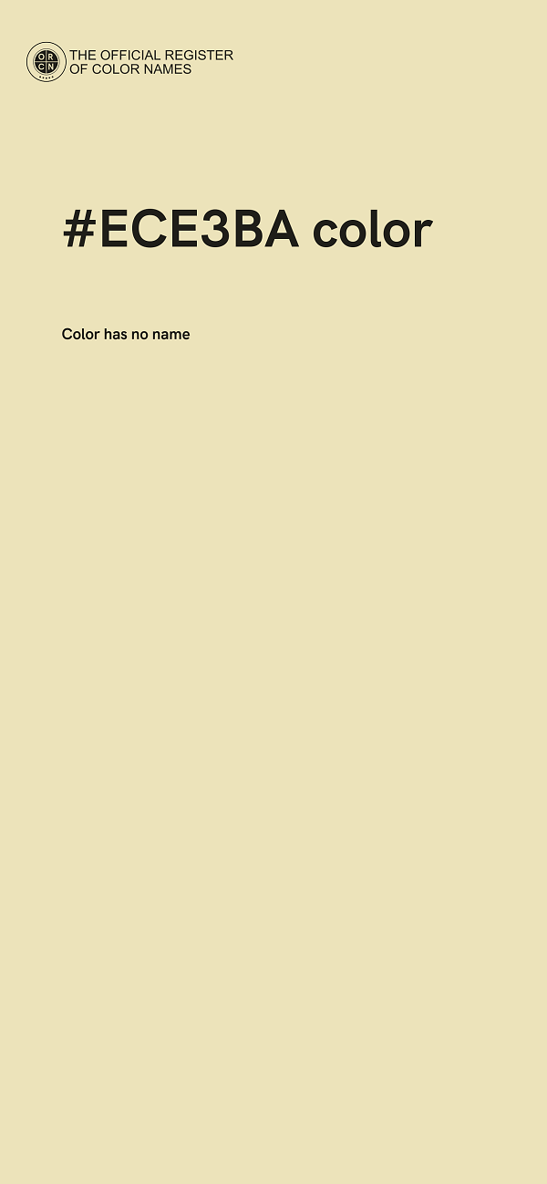 #ECE3BA color image
