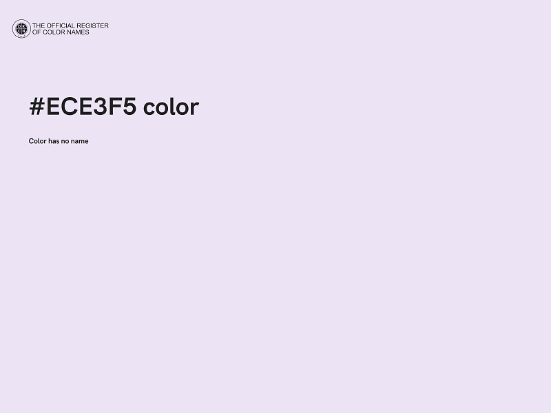 #ECE3F5 color image