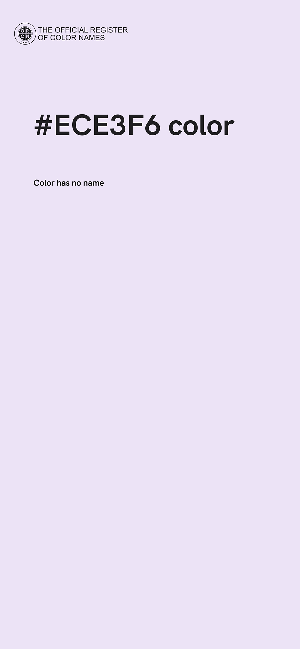 #ECE3F6 color image