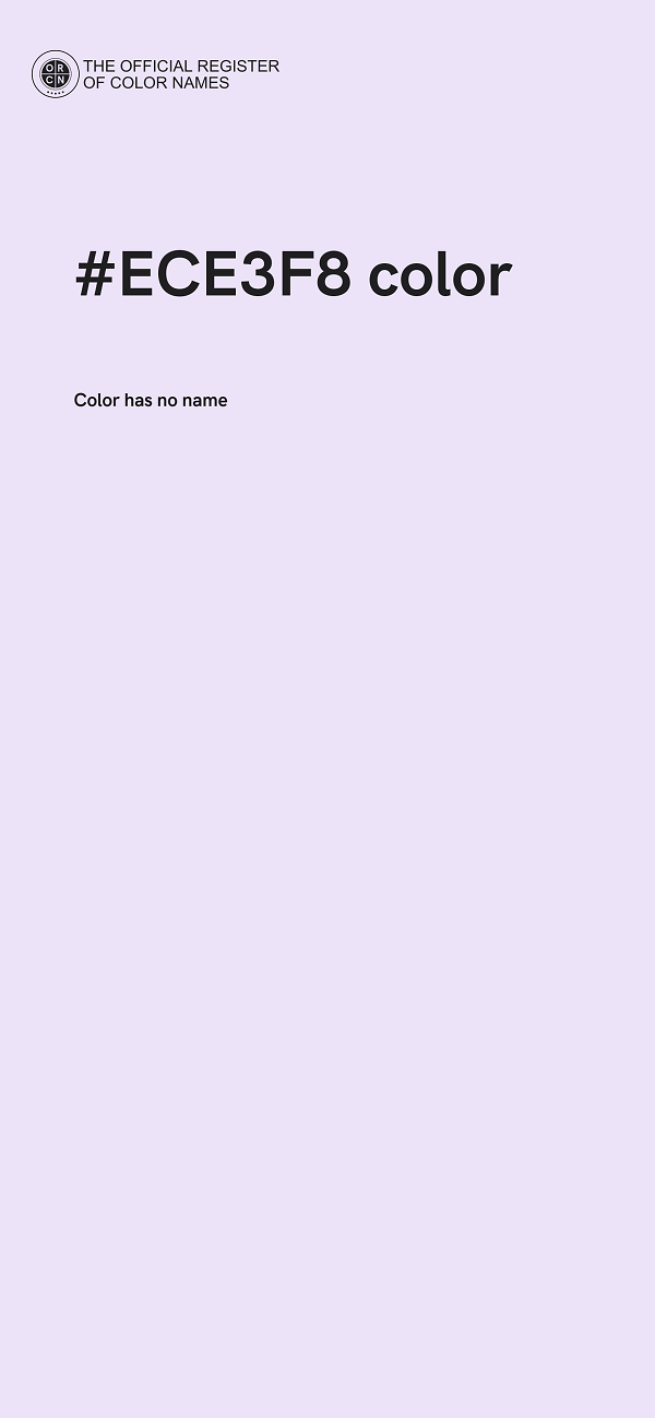 #ECE3F8 color image