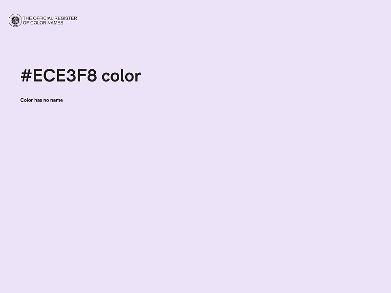 #ECE3F8 color image